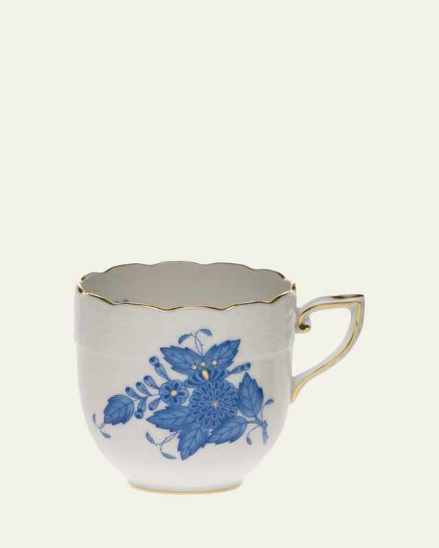 Chinese Bouquet Blue After Dinner Cup
